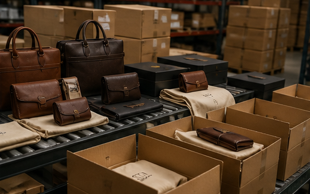 Leather goods export packing and project planning