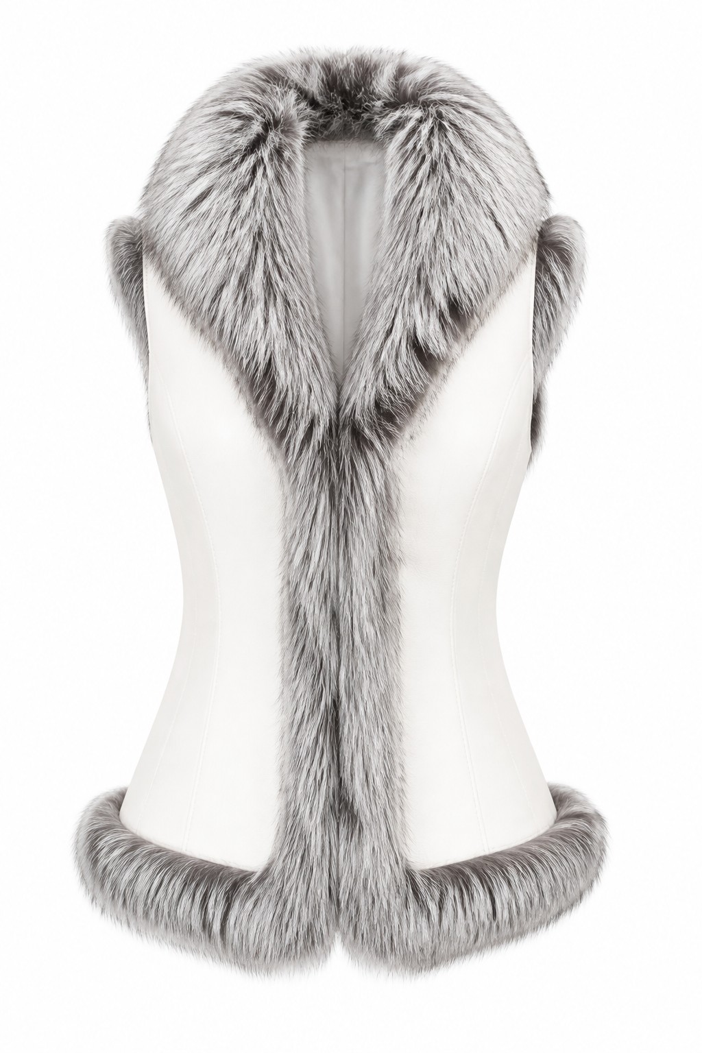 Fur Lined Leather Vests 04