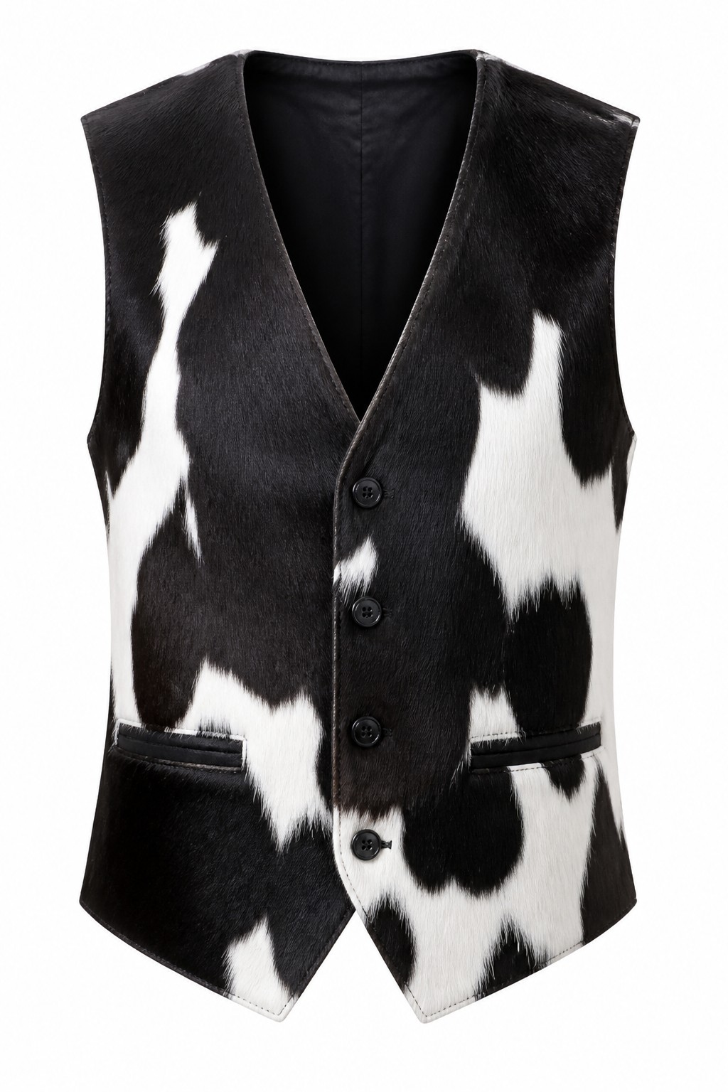 Hair on Hide Leather Vests 01