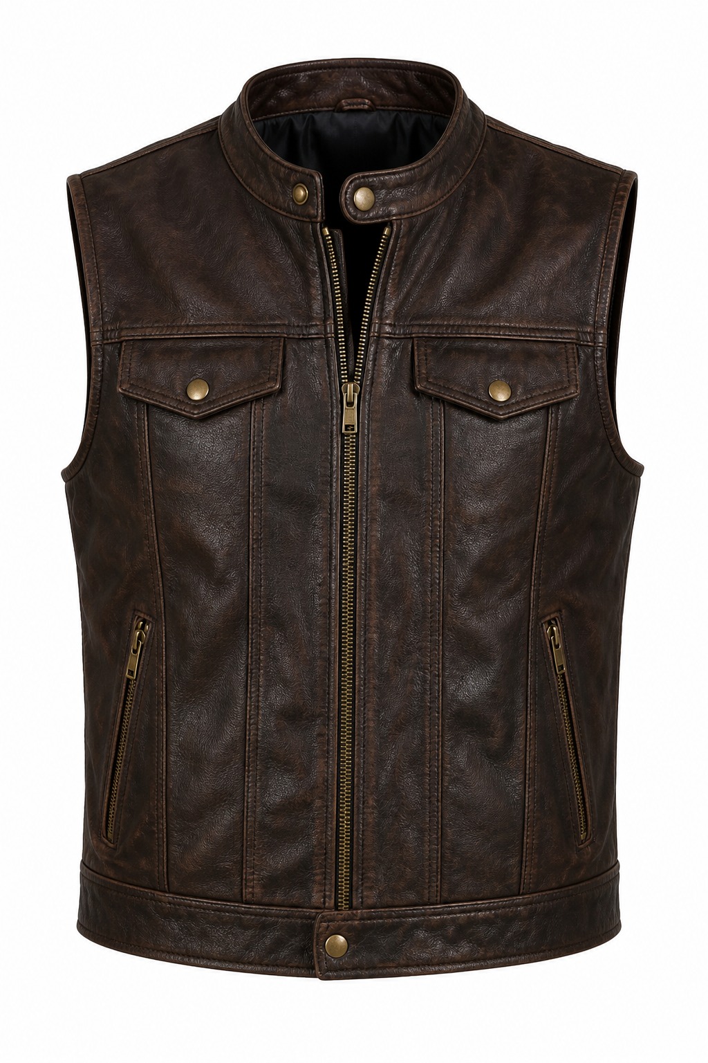 Vintage Classic Leather Vests 04